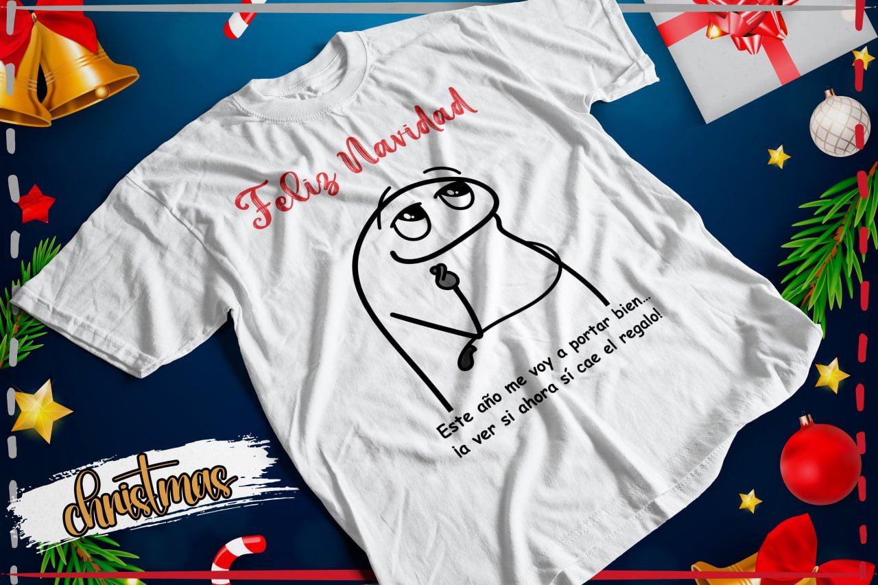 Personaje Flork con saludo Feliz Navidad.