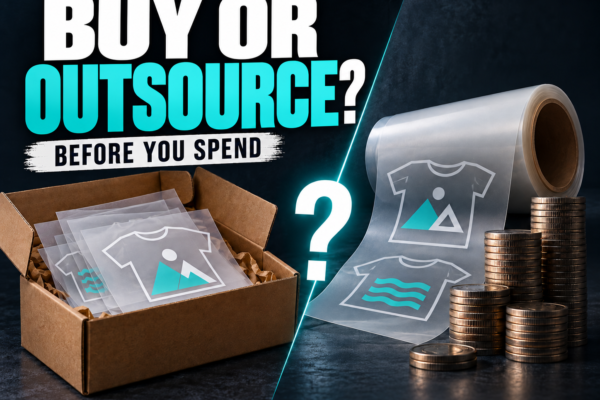 Buy or outsource? Transfer sheets, film roll and coins for a cost comparison