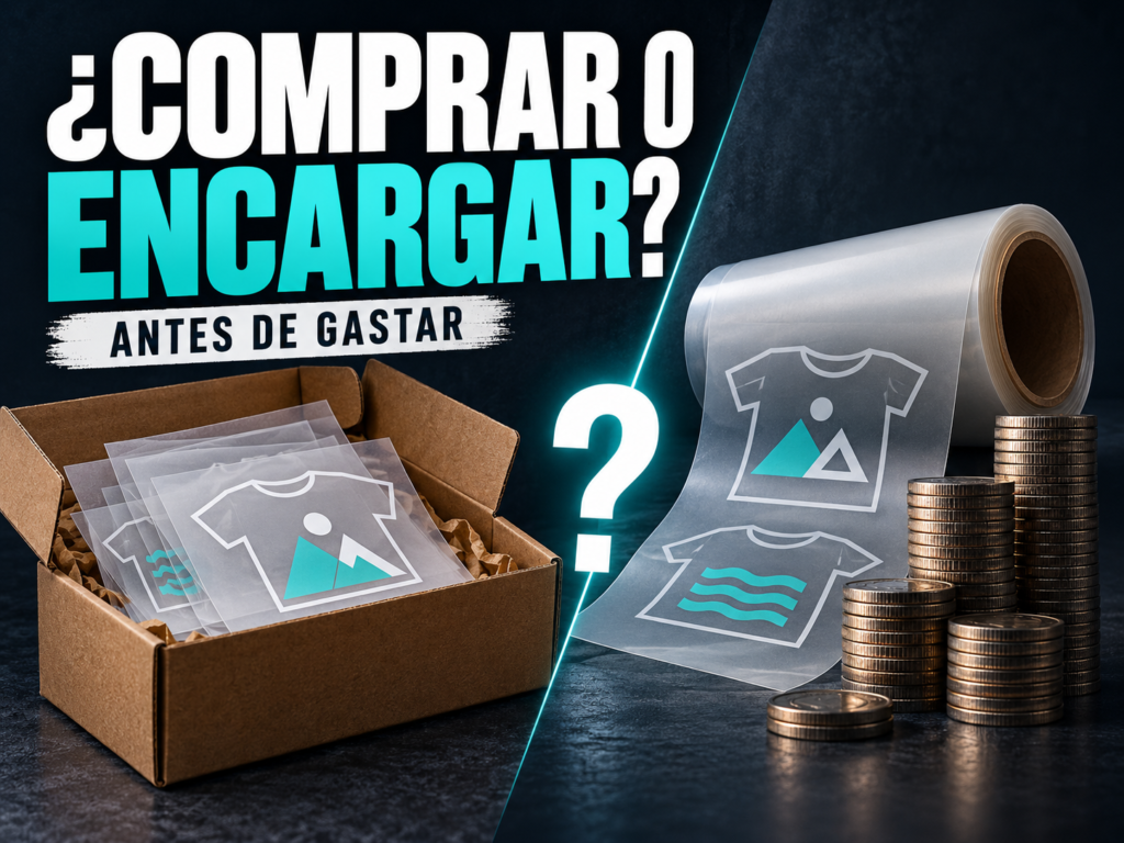 ¿Comprar o encargar? Comparación de láminas para camisetas y dinero necesario